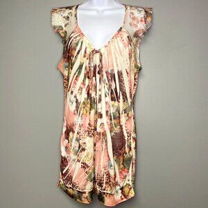 Simply Irresistible Y2K Fairy Whimsy Lace Artsy‎ Bubble Top Women's Size M